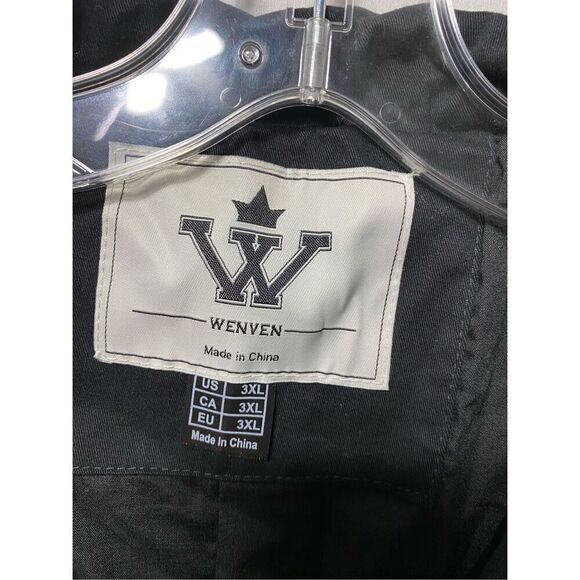 WenVen Women's Plus Size Jacket Lightweight Long Sleeve Utility Anorak Coat Blac - Picture 7 of 9